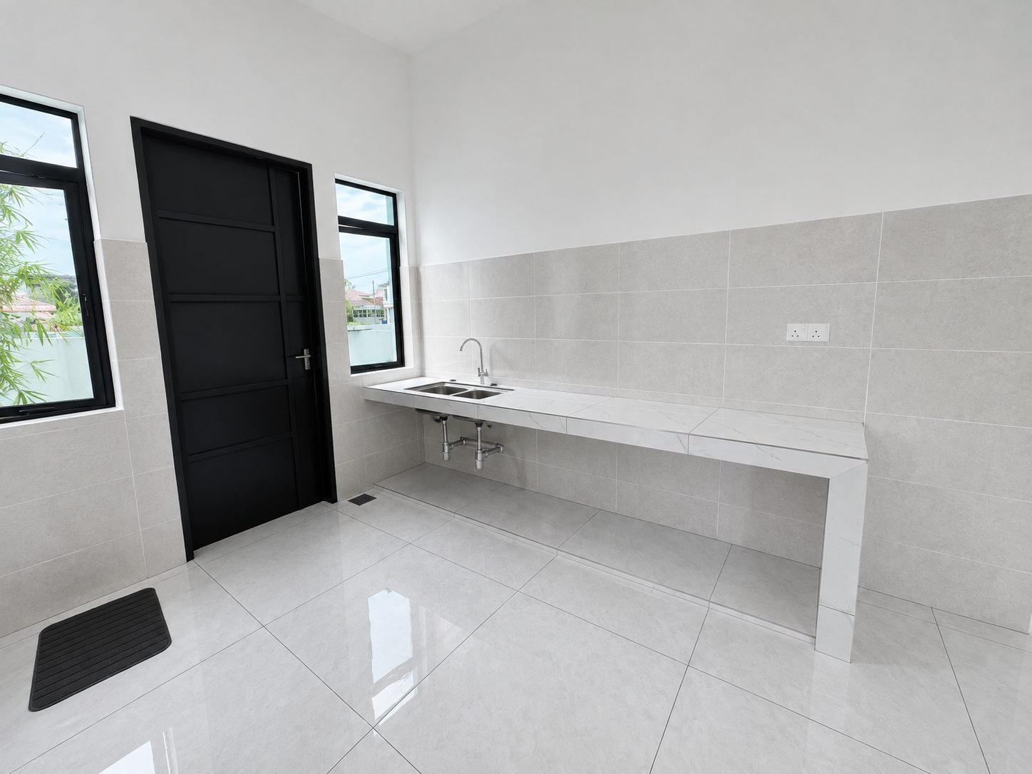 Kitchen with fitted counter, Ampang Cove semi-detached show house