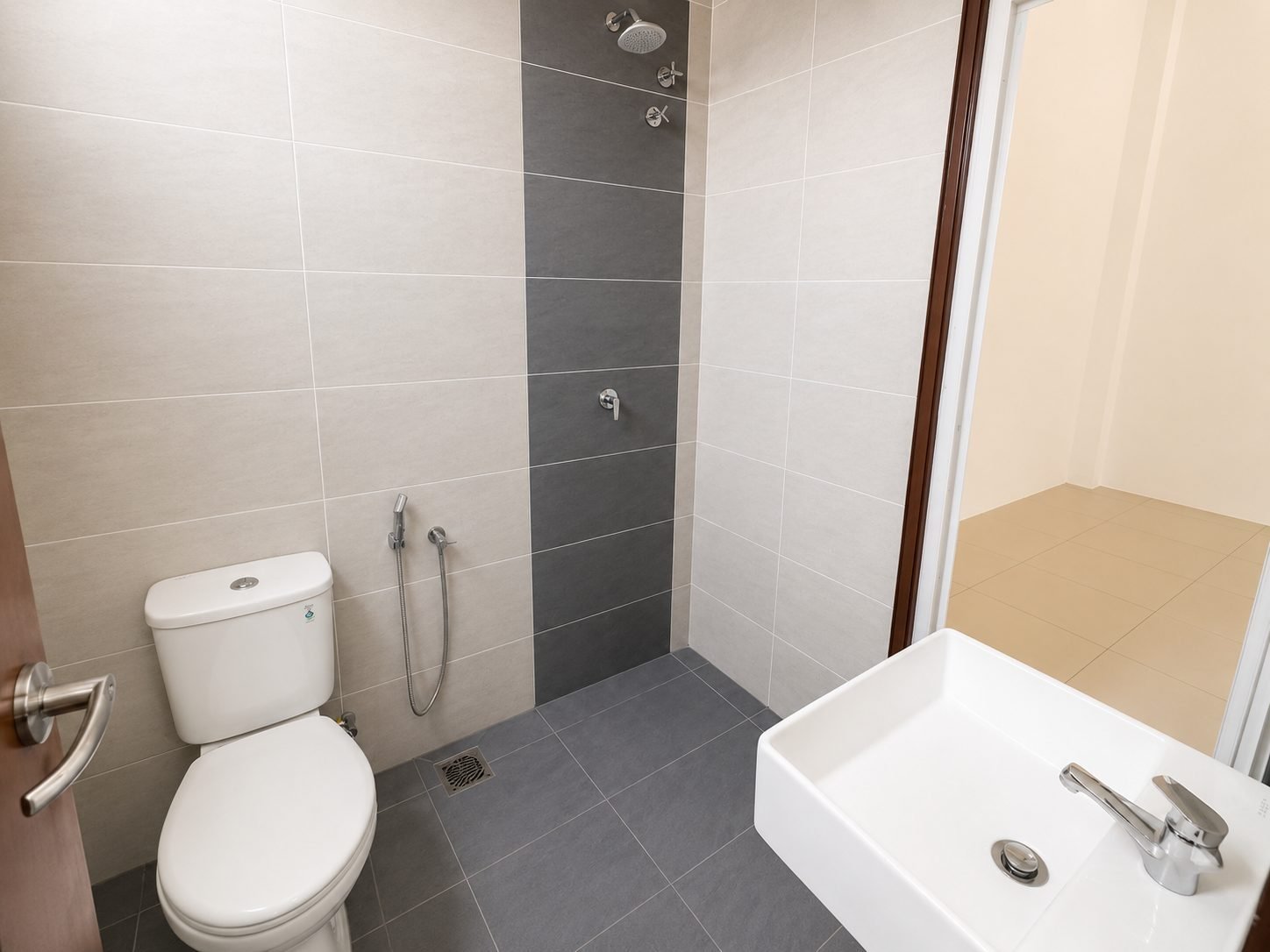 Bathroom at the Ampang Cove terrace show house, Ipoh