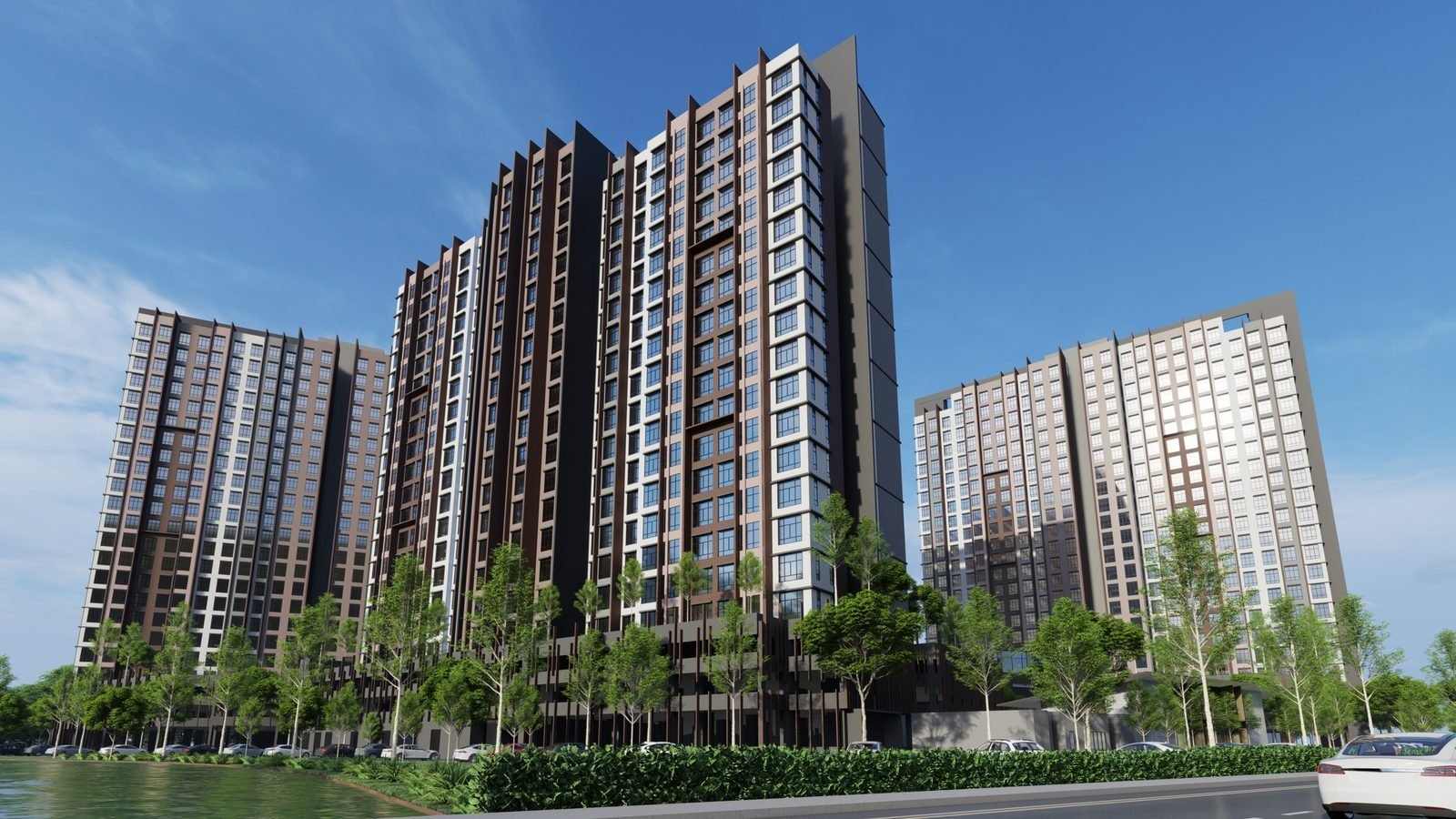 Aerial view of the towers at Anderson Residence @ Ipoh (artist impression)