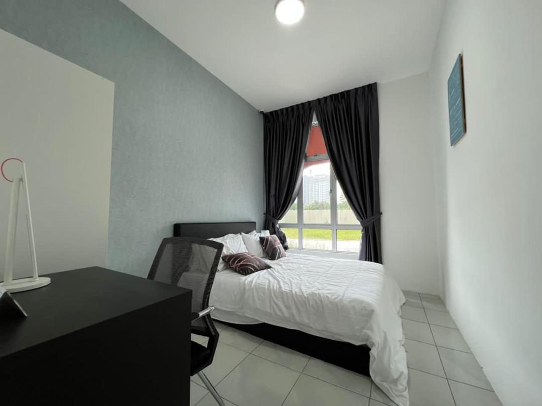 Second bedroom of the 2-bedroom show unit