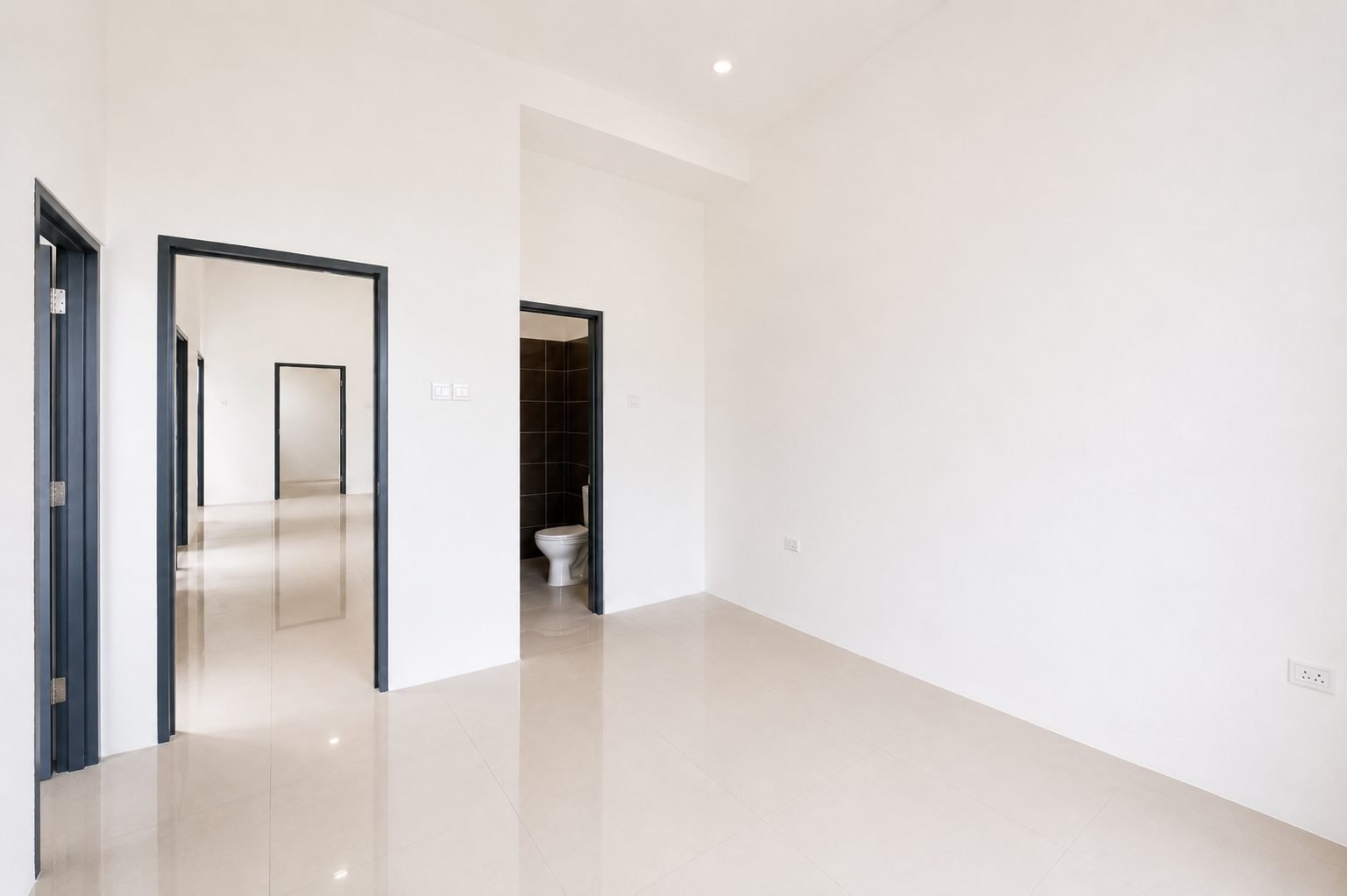 Living and dining area looking towards the bedroom hallway, Desa Chemor Impian Phase 1