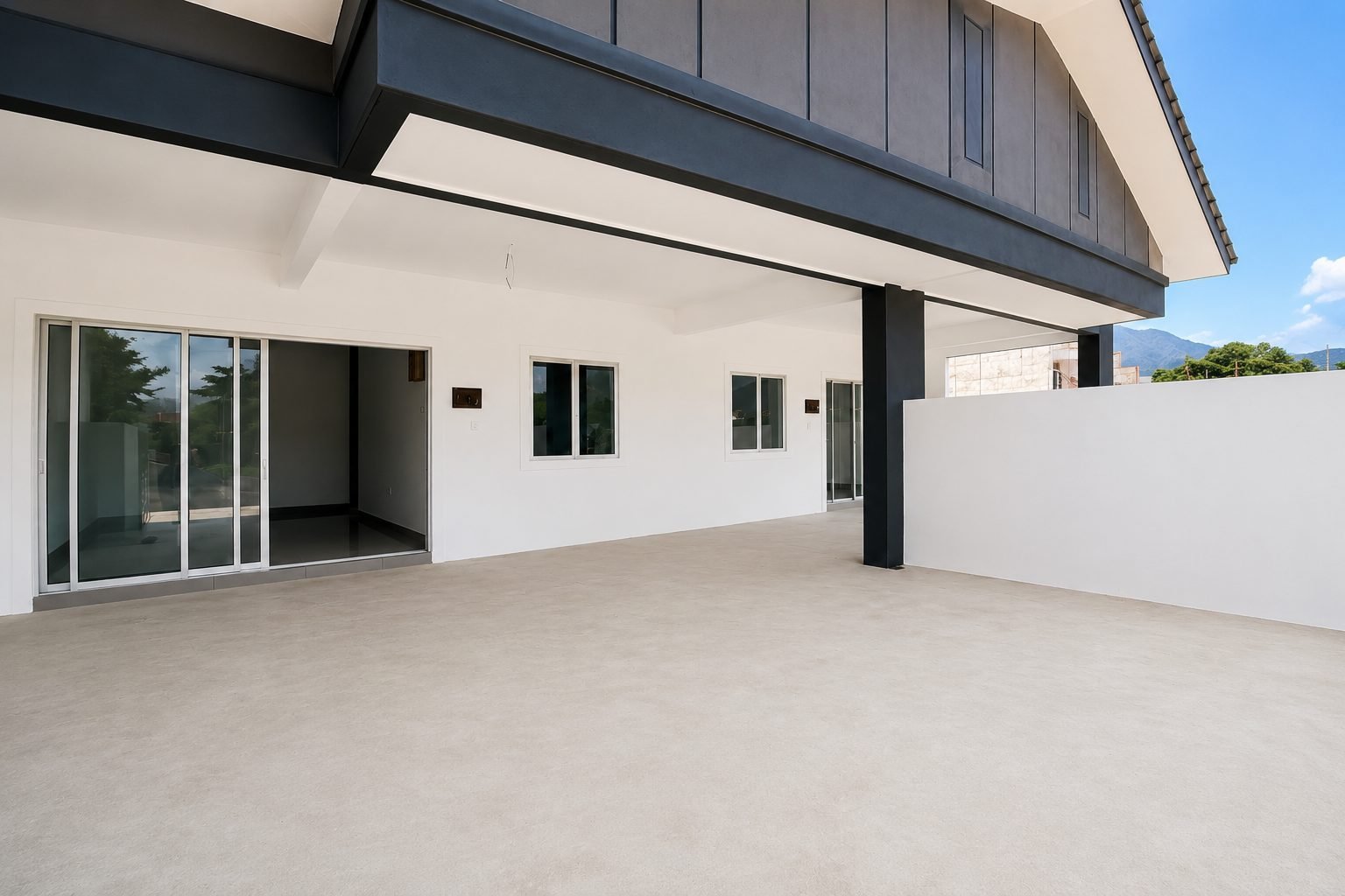 Covered car porch of the single-storey terrace, Desa Chemor Impian Phase 2