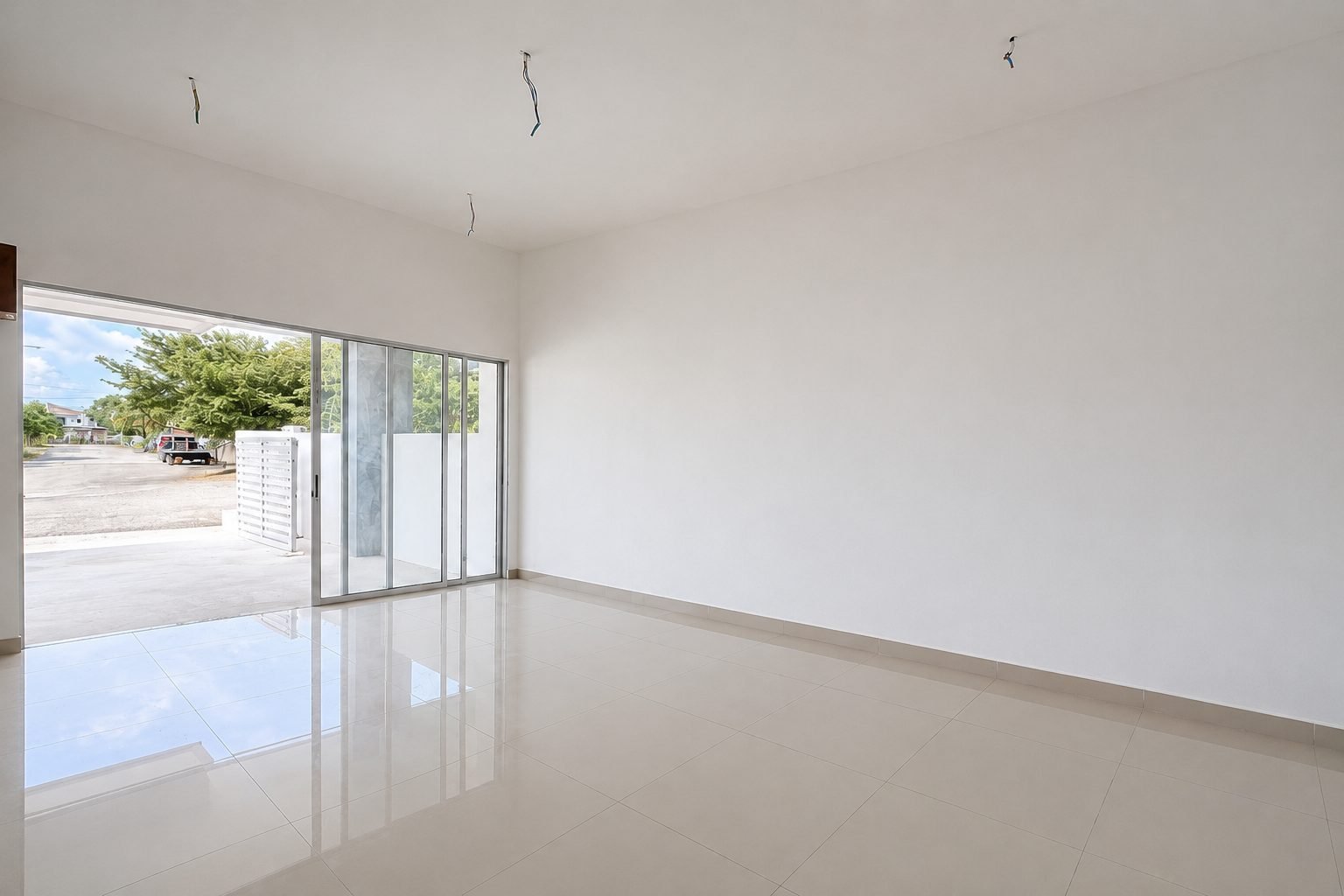Living area opening onto the car porch, Desa Chemor Impian Phase 2
