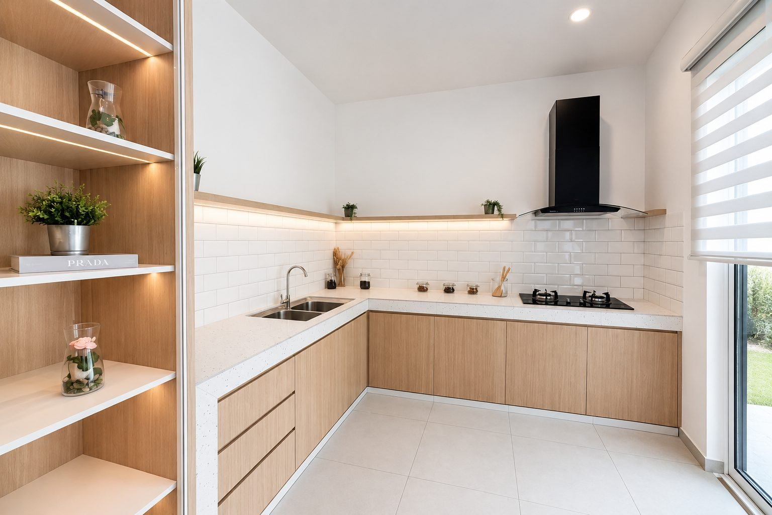 Kitchen of the show house at Desa Park Chemor, Ipoh