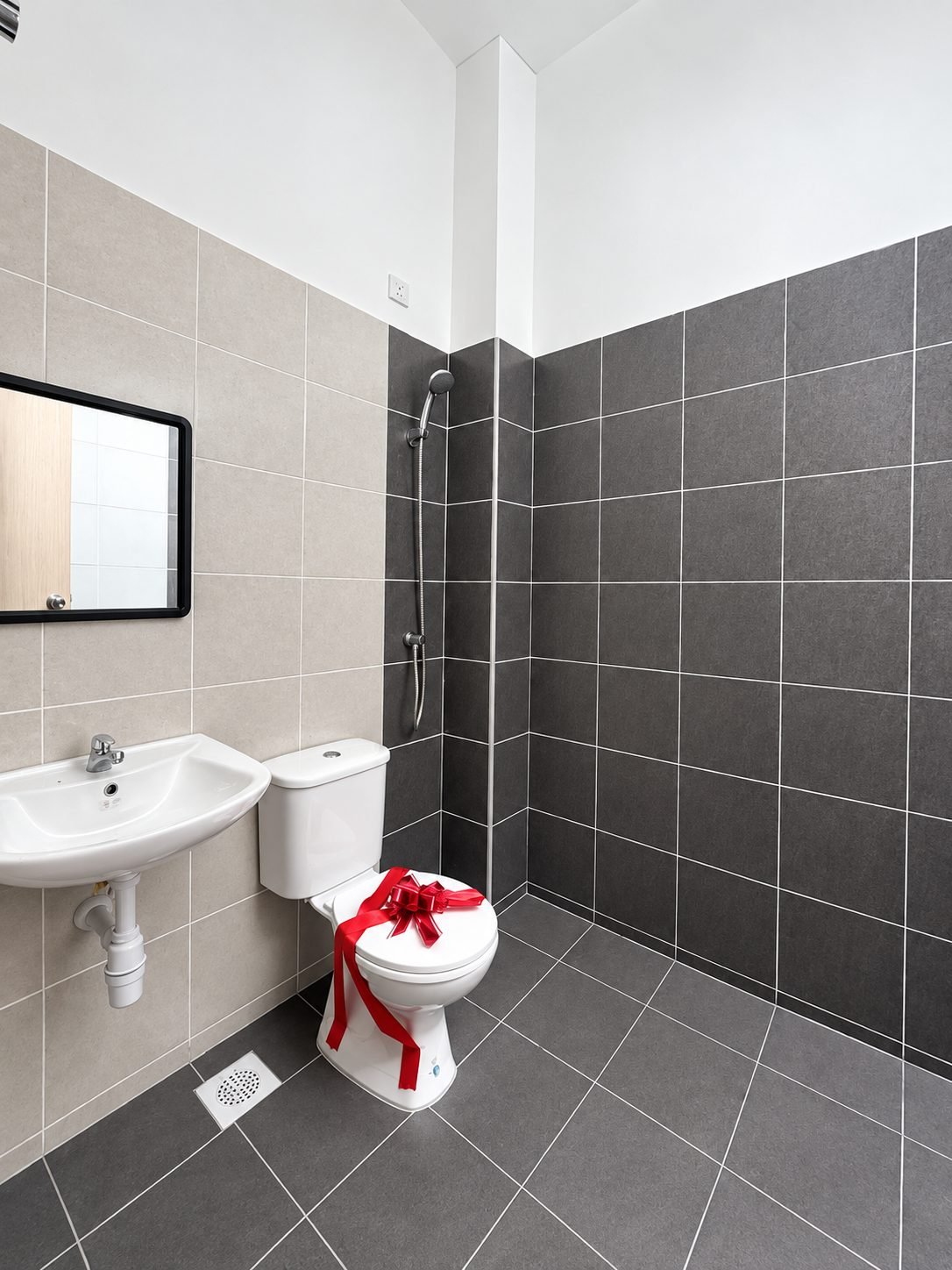 Bathroom with a walk-in shower area, Taman Gopeng Mewah show house