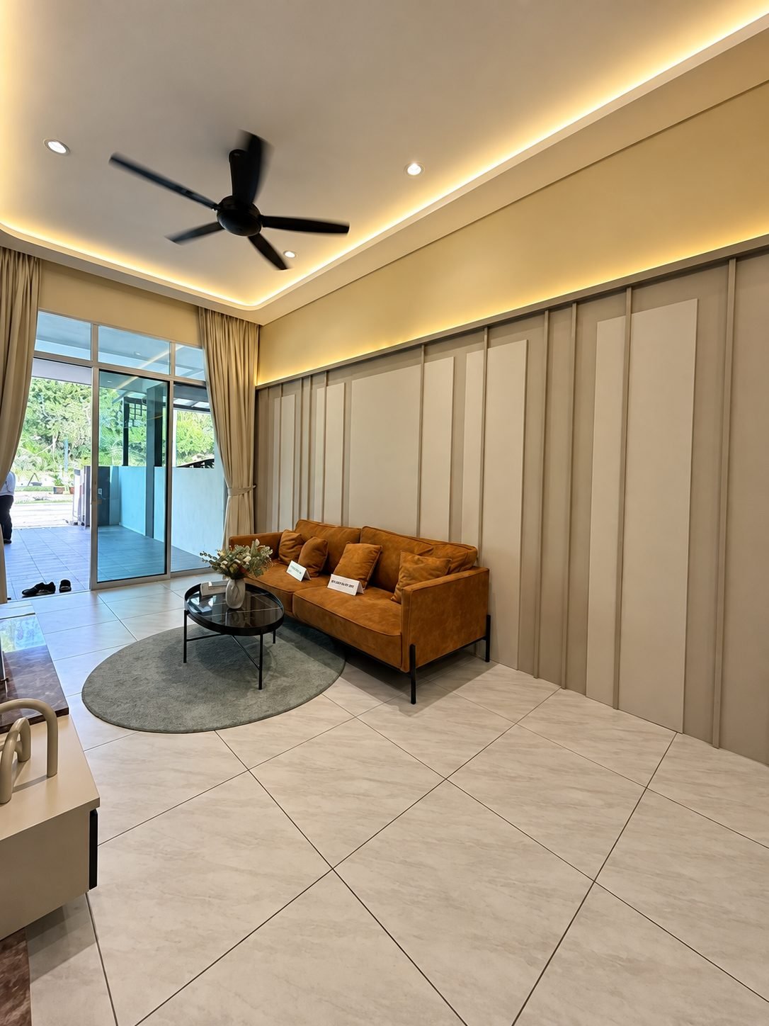 Living area looking back towards the front door, Taman Gopeng Mewah show house