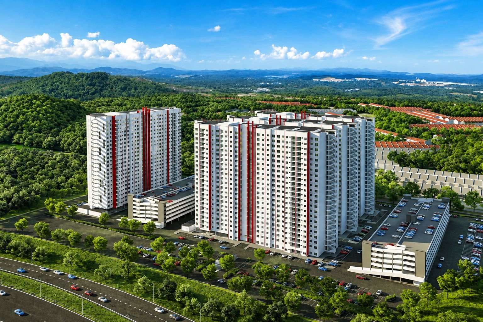 Residensi Jati De Meru, four blocks of 23 storeys in Meru Raya, Ipoh, Ipoh