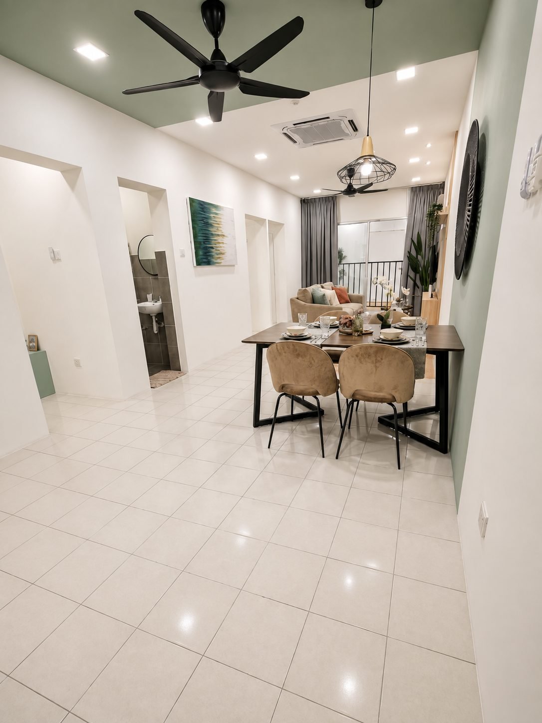 Entrance hall of the 3-bedroom show unit at Residensi Jati De Meru, Ipoh