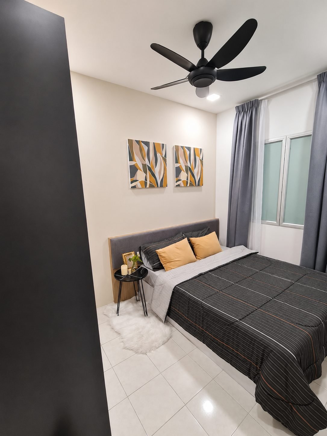 Master bedroom in the Type C show unit at Residensi Jati De Meru, Ipoh