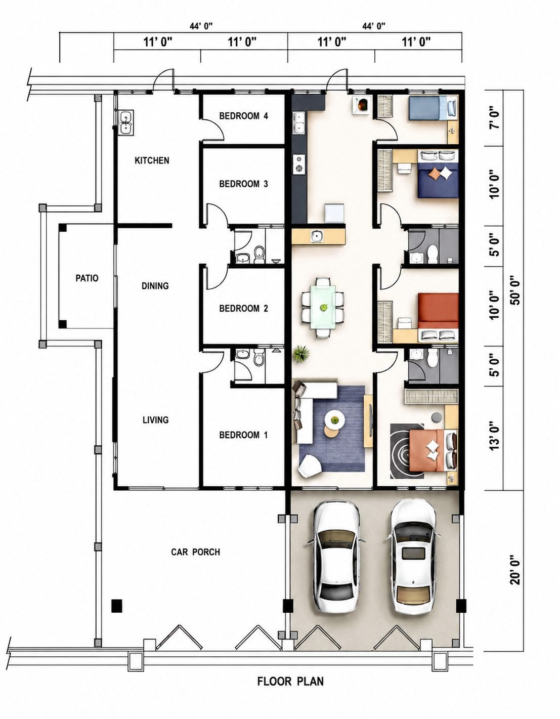 The Modern Terrace — Ground Floor