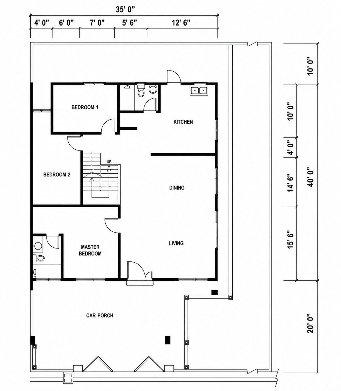 Semi-D (1.5-Storey) — Ground Floor