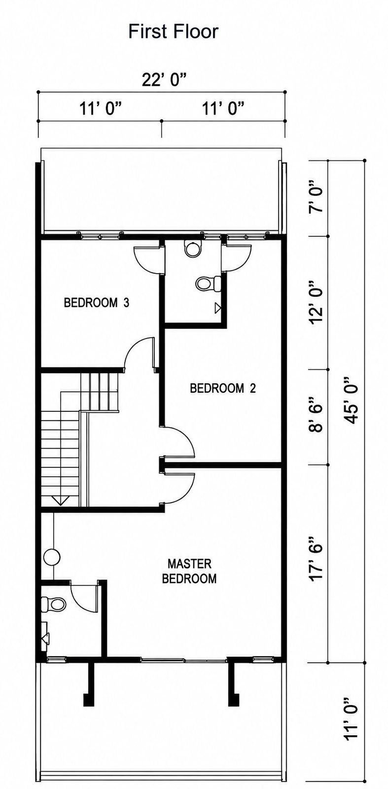 Double-Storey Terrace — Intermediate lot — 1st Floor