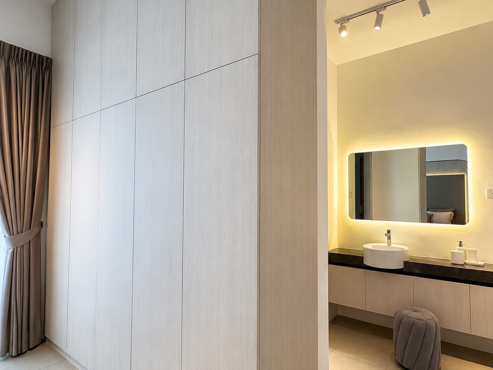 Double-Storey Terrace — Wardrobe and ensuite bathroom
