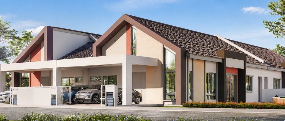 Rumah semi-D kluster satu tingkat Klemeru 3 di Klebang, Ipoh
