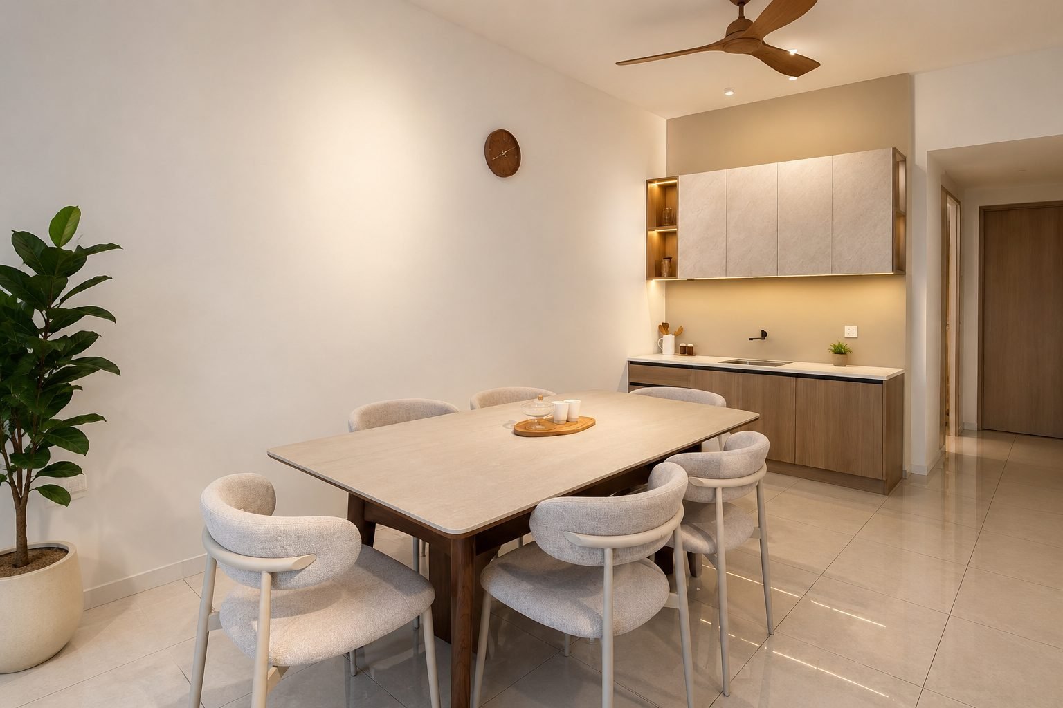 The Modern Terrace — Dining and dry kitchen