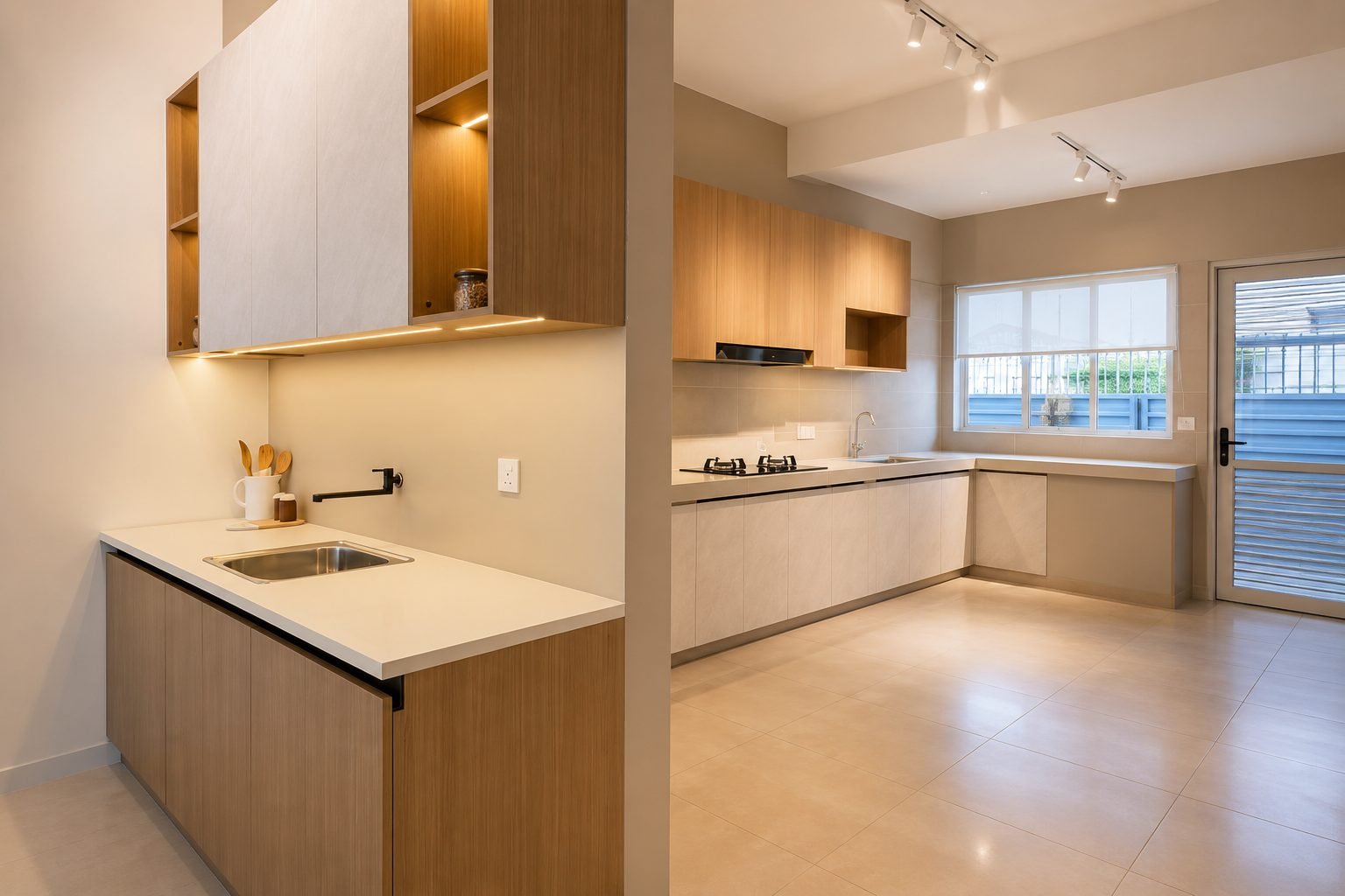 The Modern Terrace — Dry and wet kitchen