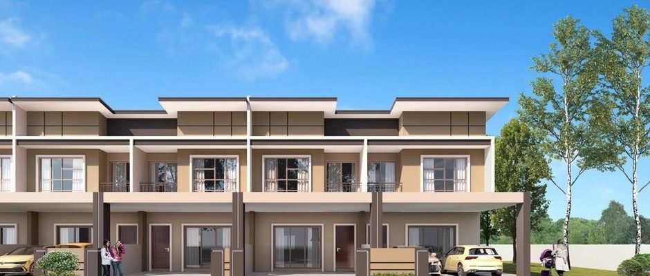 Rumah teres dua tingkat Taman Lapangan Indah, Ipoh