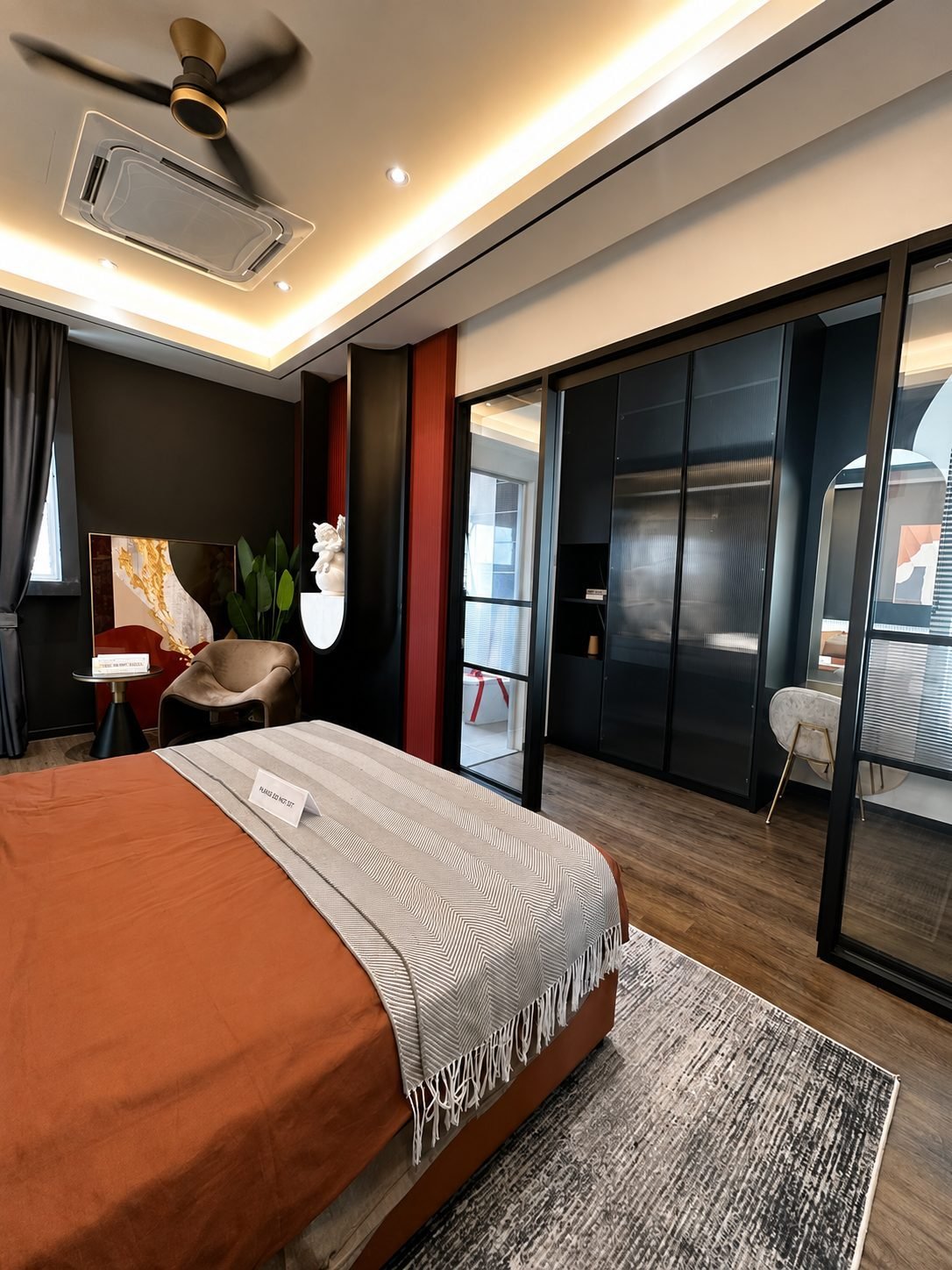 Master bedroom looking towards the fitted wardrobe, Pearl Garden 2-storey