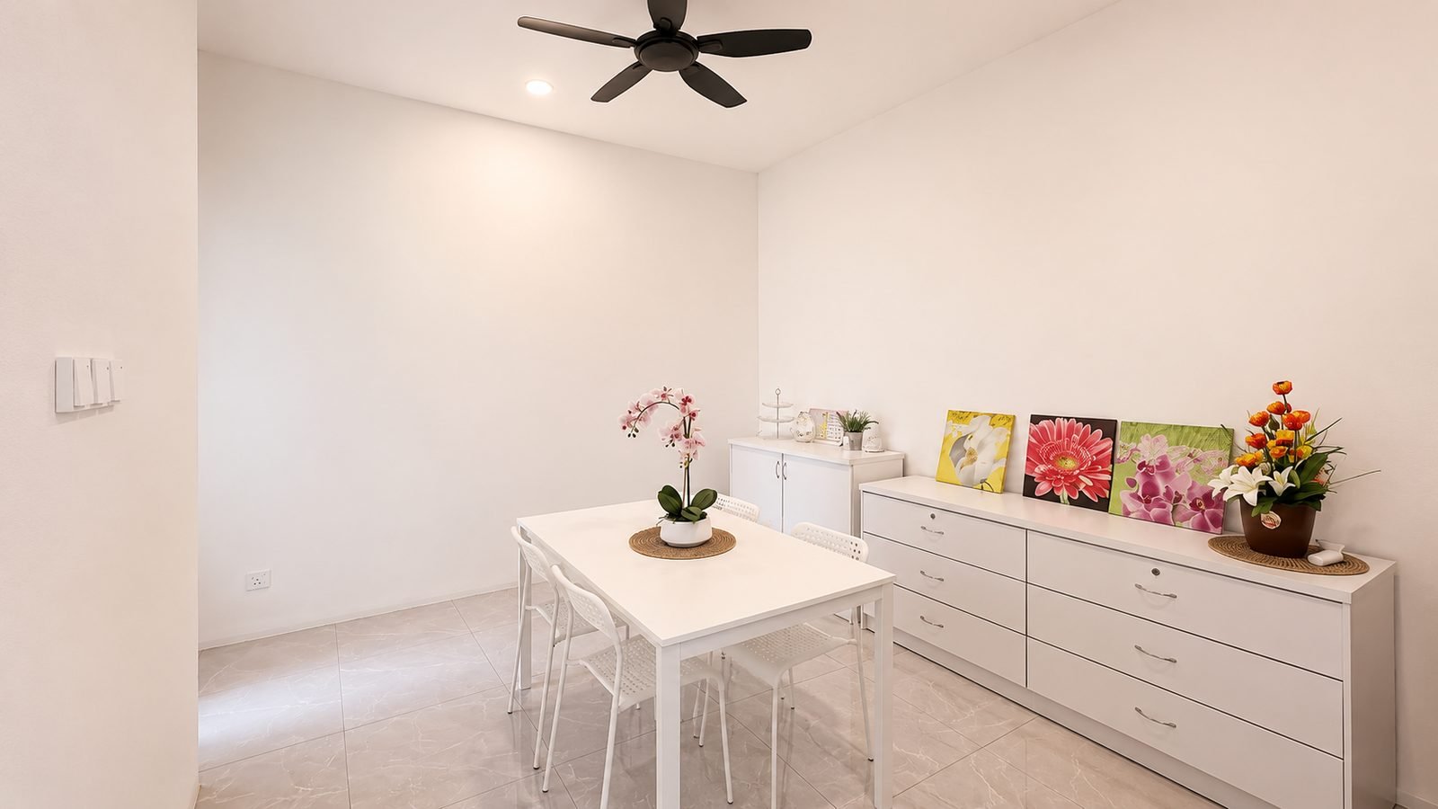 Dining area and sideboard, Pulai Heights semi-detached show house