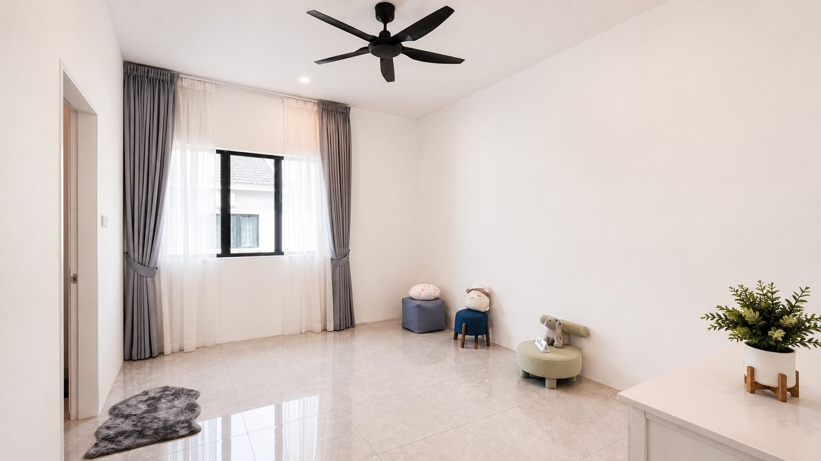 Second bedroom at the Pulai Heights semi-detached show house, Ipoh