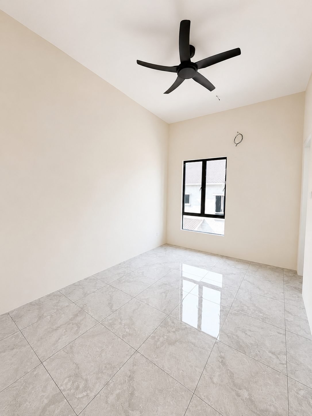 Bedroom with a window to the front, Pulai Heights terrace unit
