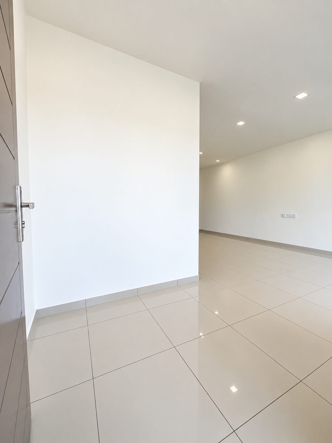 Unfurnished ground-floor living area, double-storey show house