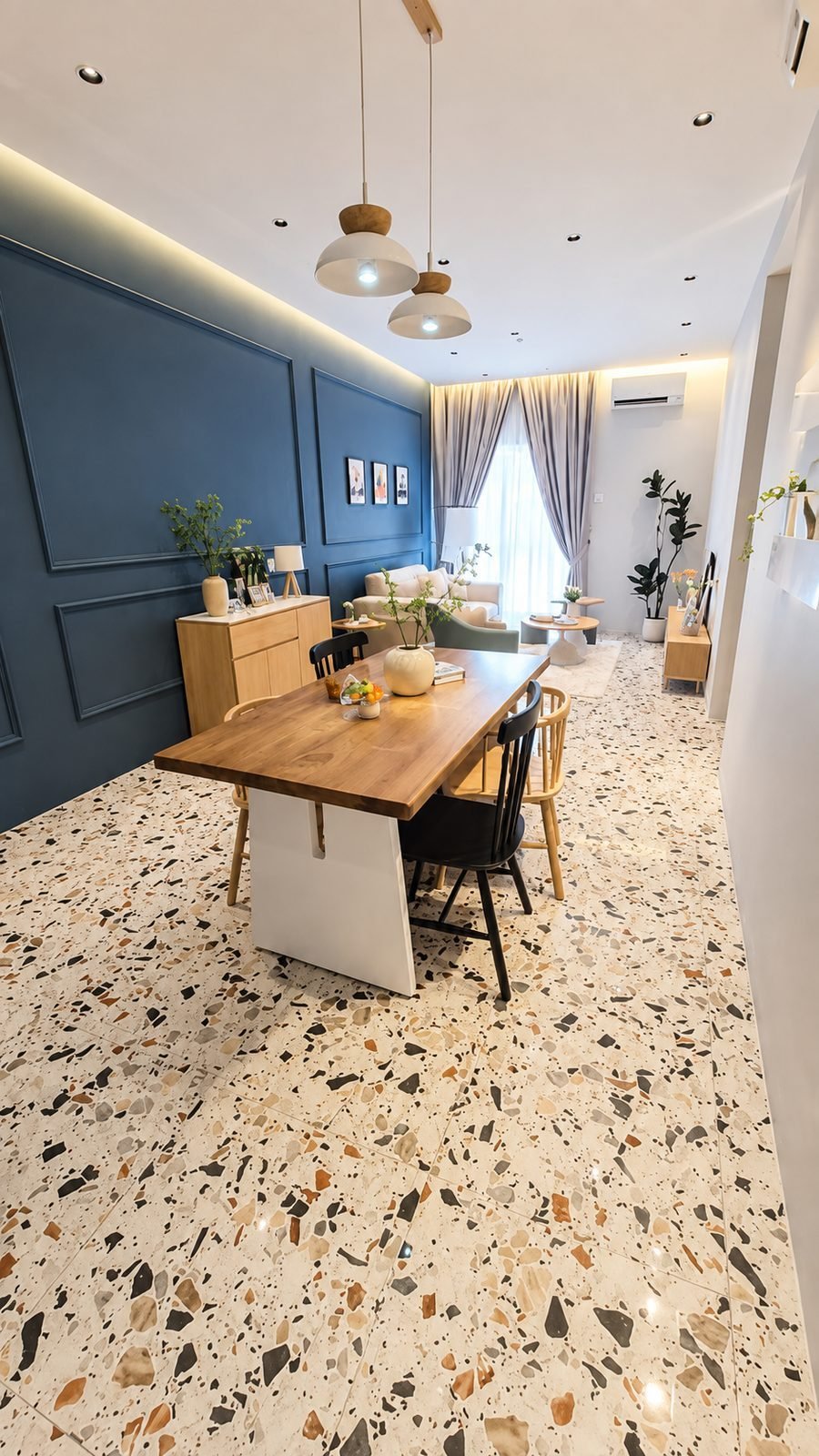 Dining area in the Type A show unit at Santorini @ Botani, Ipoh