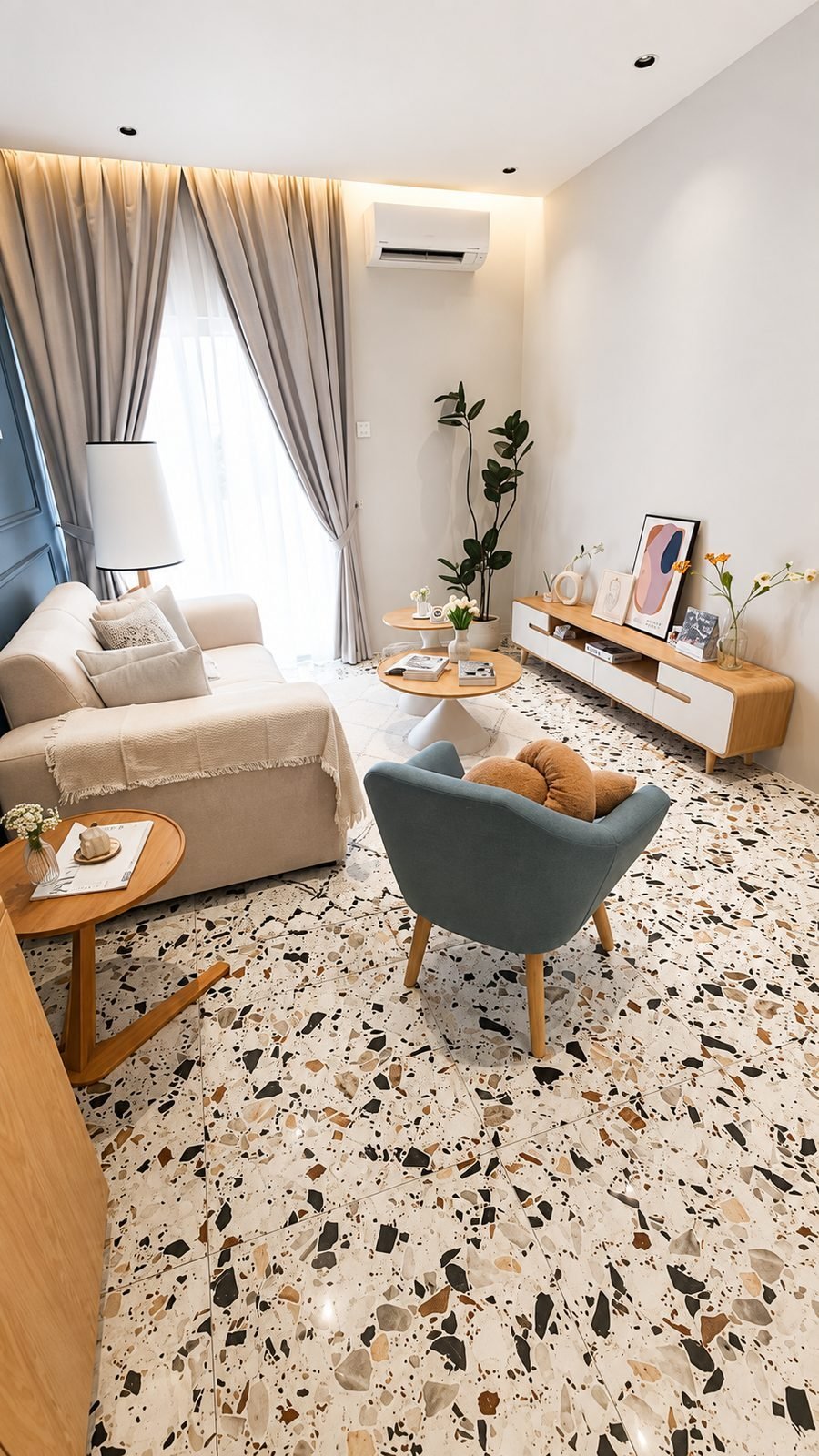 Living area in the Type A show unit at Santorini @ Botani, Ipoh