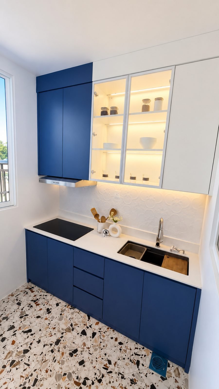 Dry kitchen in the Type A show unit at Santorini @ Botani, Ipoh
