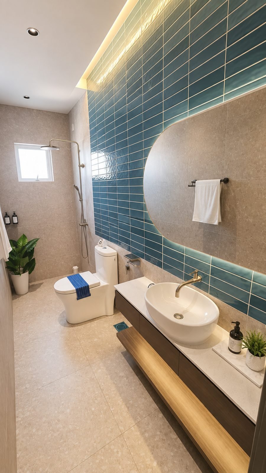 Bathroom in the Type A show unit at Santorini @ Botani, Ipoh