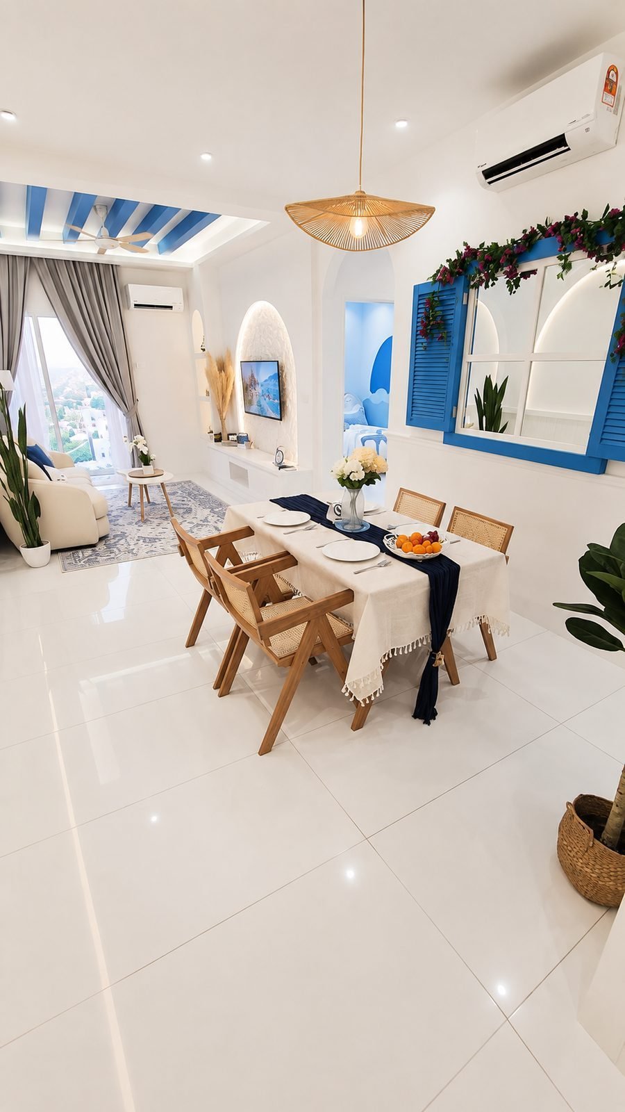 Living area of the Type B show unit at Santorini @ Botani, Ipoh