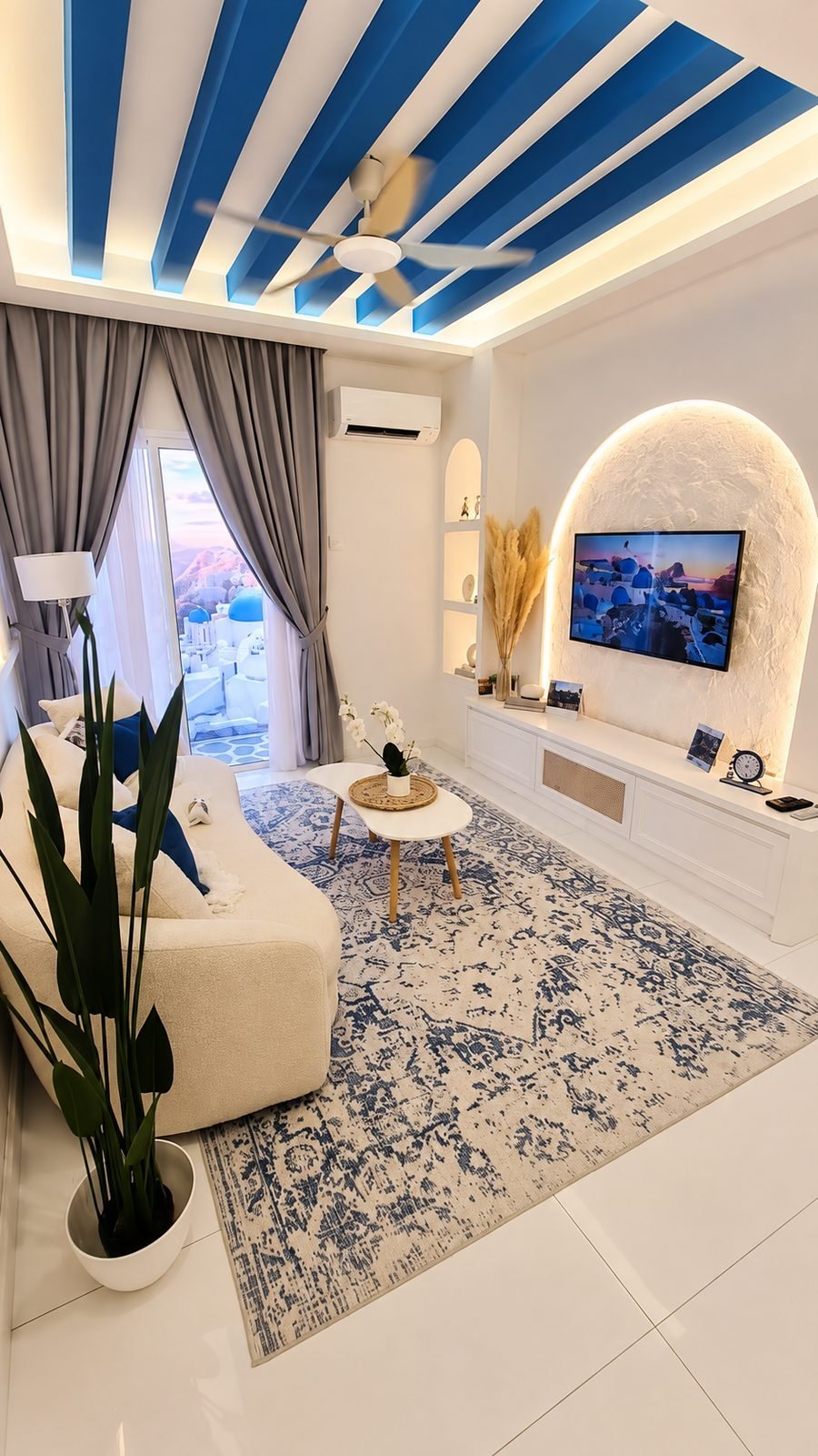 Living area in the Type B show unit at Santorini @ Botani, Ipoh