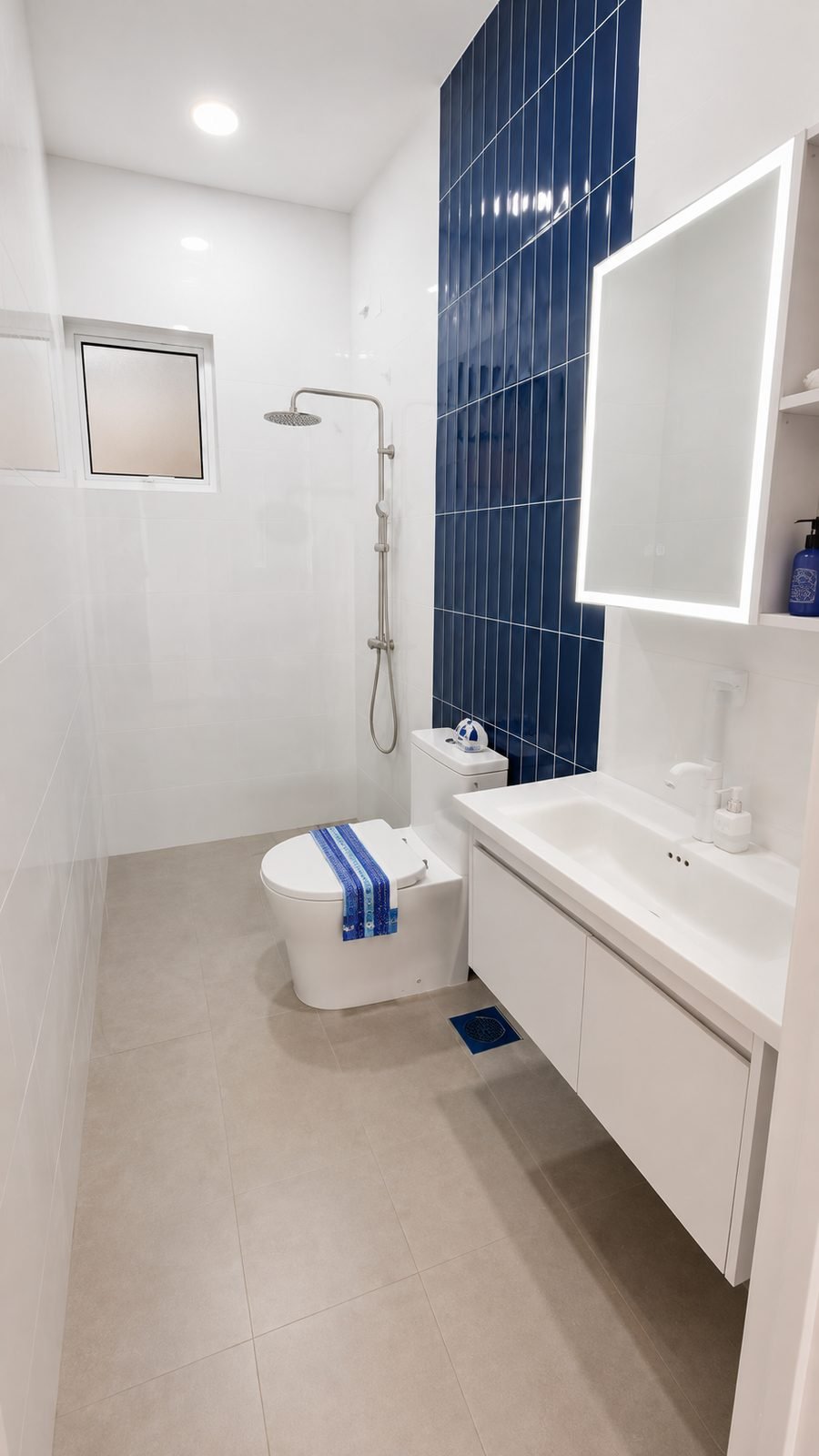 Bathroom in the Type B show unit at Santorini @ Botani, Ipoh
