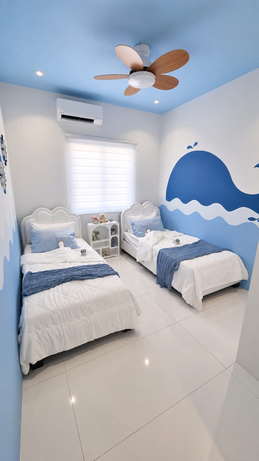 Children's bedroom with twin beds in the Type B show unit at Santorini @ Botani, Ipoh