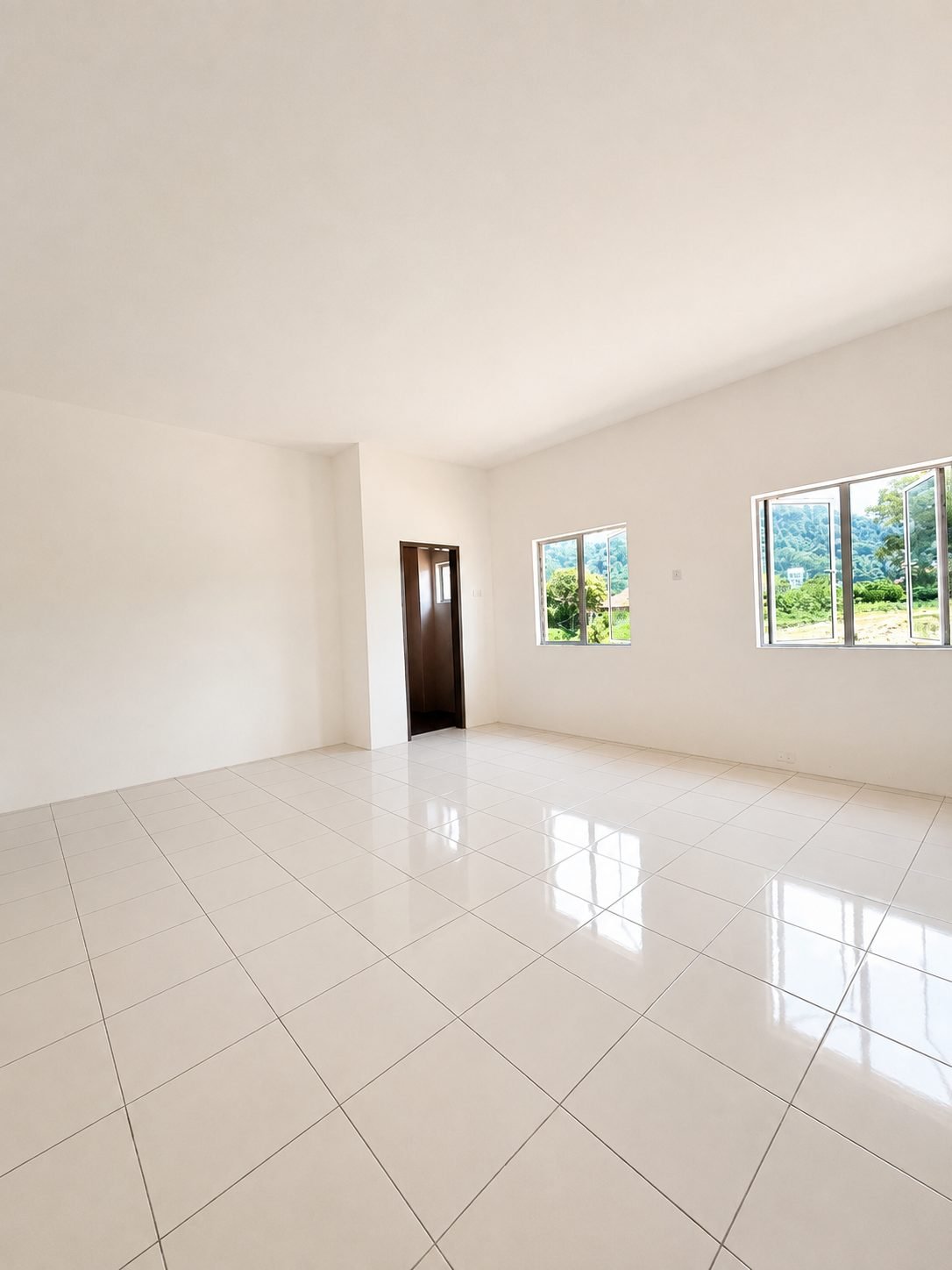 Bedroom under a raked ceiling, Silver Valley Gardens, Chepor