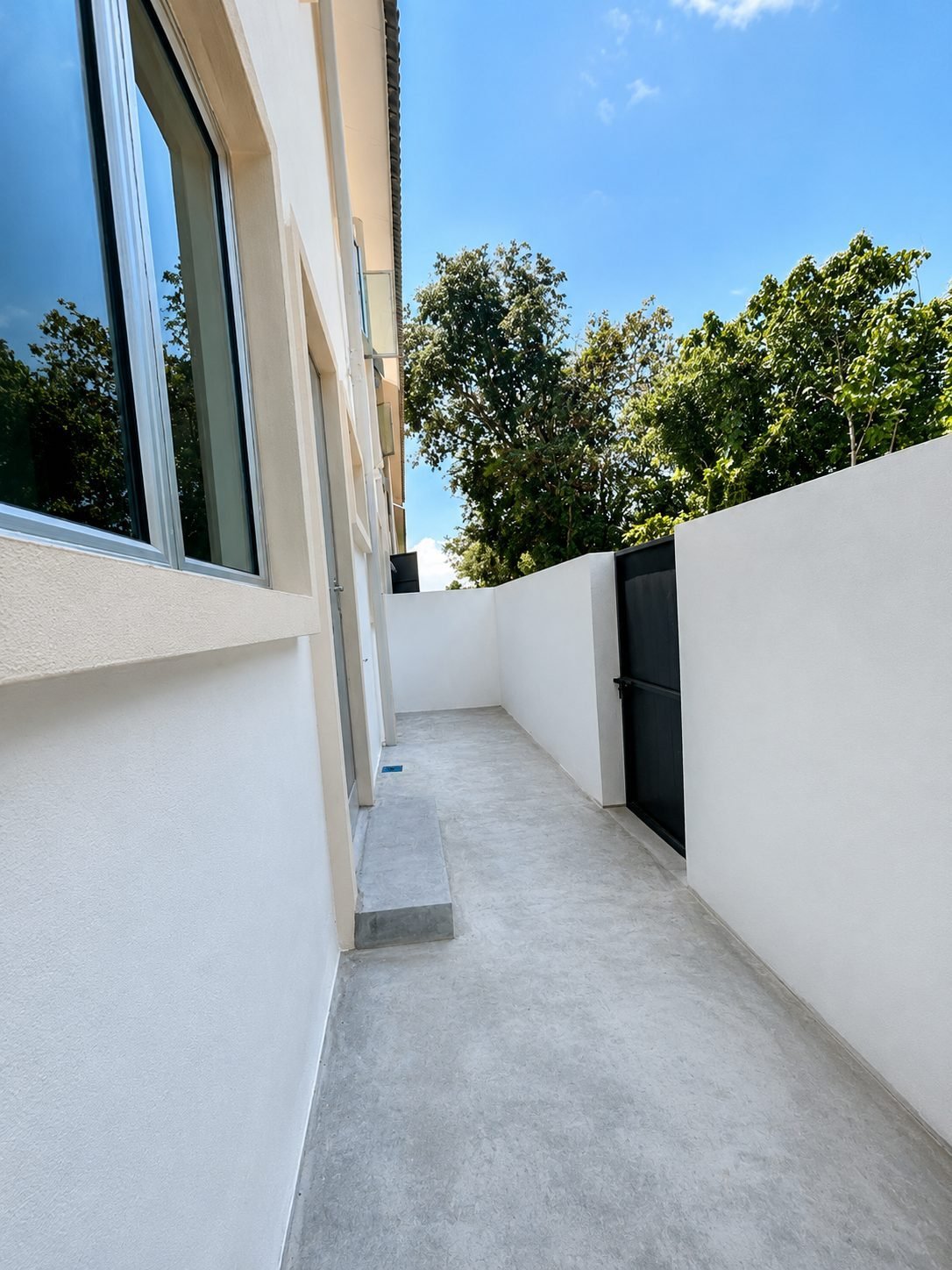 Rear yard of the double-storey terrace at Silver Valley Gardens, Chepor